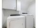 Modern laundry room with new washer and dryer at 2401 Rice Flower Cir, Las Vegas, NV 89134