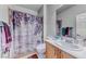 Bathroom featuring a shower/tub and single sink at 2561 Cosmic Dust St, Henderson, NV 89044