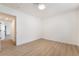 An empty bedroom features a minimalist design and modern flooring at 2958 Al De La St, Las Vegas, NV 89146