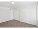 Carpeted bedroom featuring neutral paint and a large closet at 3225 Casey Dr # 203, Las Vegas, NV 89120