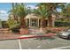 Elegant entrance to a welcoming building, featuring a tasteful design and lush landscaping, creating a great first impression at 3225 Casey Dr # 203, Las Vegas, NV 89120