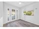 Bright bedroom with French doors leading to the backyard pool area at 3329 Buffalo Narrows Cir, Las Vegas, NV 89129
