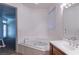 Bathroom showcasing a soaking tub with jets at 3439 Cottage Canyon St, Laughlin, NV 89029