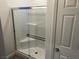 Clean bathroom shower with glass door at 3530 E Moffat Ave, Pahrump, NV 89061