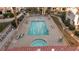 Well-maintained community pool and hot tub area with comfortable lounge seating at 3843 Desert Marina Dr # 232, Laughlin, NV 89029