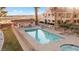 Community pool with hot tubs, outdoor seating, and shaded picnic area at 3843 Desert Marina Dr # 232, Laughlin, NV 89029