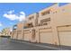 Condo exterior features attached garages and stairways for upper units at 3843 Desert Marina Dr # 232, Laughlin, NV 89029