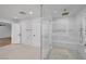 Contemporary bathroom with a glass shower and elegant finishes at 4108 Freel Peak Ct, Las Vegas, NV 89129