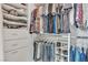 Organized closet featuring shelving, drawers, and ample hanging space for clothes and shoes at 4247 Jordanville St, Las Vegas, NV 89129