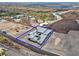 Aerial view of the property showcasing its location and generous land, ready for development at 563 Rock Peak Dr, Henderson, NV 89012