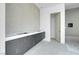 Modern bathroom with dual vanity and walk-in shower is luxurious at 563 Rock Peak Dr, Henderson, NV 89012