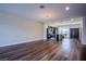 Spacious living room with hard surface floors and modern lighting at 8925 W Flamingo Rd # 228, Las Vegas, NV 89147