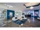 Modern lobby with contemporary decor, plush seating, and elevator access at 8925 W Flamingo Rd # 228, Las Vegas, NV 89147