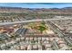 Community aerial view displaying mature landscaping, local parks and proximity to residential properties at 10808 Wallflower Ave, Las Vegas, NV 89135