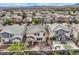 Aerial view showing the layout of this home, yard and the surrounding neighborhood at 10808 Wallflower Ave, Las Vegas, NV 89135