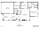 Detailed floor plan showcasing the layout of this 1,239 sqft home with kitchen, living room, bedrooms and garage at 228 Mchenry St, Las Vegas, NV 89144