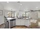 Open-concept kitchen featuring a center island and a view into the living room at 5742 Shadow Bend Dr, Las Vegas, NV 89135