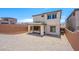 Spacious backyard featuring block wall and covered patio, ideal for relaxation at 74 Via Montoro, Henderson, NV 89011