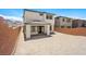 Large backyard showing block wall and covered patio, great for outdoor living at 74 Via Montoro, Henderson, NV 89011
