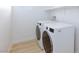 Convenient laundry area equipped with new washer and dryer units at 10631 Sariah Skye Ave, Las Vegas, NV 89166