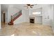 Spacious living room with fireplace, high ceilings and plenty of natural light at 1988 Villa De Sol St, Las Vegas, NV 89156