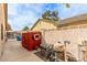 Functional side yard featuring pool equipment and storage shed, well maintained at 2842 Mahogany Grove Ave, Henderson, NV 89074
