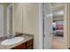 The bathroom has hall access to the bedroom and walk-in closet at 2913 Grande Arch St, Henderson, NV 89044