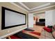 Spacious media room with home theater screen and comfortable seating, perfect for entertainment at 2913 Grande Arch St, Henderson, NV 89044