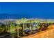 Nighttime view of the city lights, showing a well-lit community in a scenic location at 2913 Grande Arch St, Henderson, NV 89044