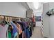 Spacious walk-in closet with ample storage space including shelves and hanging racks at 3268 Grayson Lake Ct, Las Vegas, NV 89129