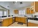 Bright open kitchen with stainless steel appliances and plenty of cabinets at 4417 Gracemont Ave, Las Vegas, NV 89139