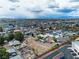 Expansive aerial view showing neighborhood and the Las Vegas city skyline in the distance at 5906 Bunch St, Las Vegas, NV 89122
