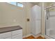 Bathroom features shower stall and built in cabinets at 5906 Bunch St, Las Vegas, NV 89122