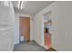 Hallway with storage cabinets that leads into the kitchen area at 5906 Bunch St, Las Vegas, NV 89122