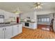 Bright and updated kitchen with a center island and eat in space, ideal for Gathering dining at 5906 Bunch St, Las Vegas, NV 89122