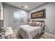 Comfortable bedroom with soft grey walls, modern decor, and ample natural light at 6103 Stone Rise St, Las Vegas, NV 89135