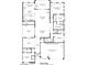 Detailed floor plan showcasing layout of the High Plains exterior design home with dimensions of rooms and spaces at 6103 Stone Rise St, Las Vegas, NV 89135