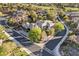 Aerial view of a luxury home surrounded by mature trees at 9 Greely Club Trl, Henderson, NV 89052
