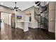 Entertaining bar area with spiral staircase and custom design at 9 Greely Club Trl, Henderson, NV 89052