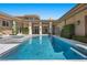 Sparkling pool with integrated spa and lovely backyard at 9 Greely Club Trl, Henderson, NV 89052