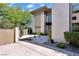 Front courtyard with custom landscaping and zen rock garden at 9 Greely Club Trl, Henderson, NV 89052