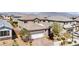 Aerial view of the home showcasing its location in a well-maintained neighborhood at 9370 Burning Sage Ave, Las Vegas, NV 89149