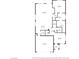 First floor plan showing the kitchen, living room, dining area, and garage with specific dimensions at 9370 Burning Sage Ave, Las Vegas, NV 89149
