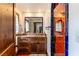 Bathroom featuring custom vanity and unique tile work in the shower at 1450 Rancho Cir, Las Vegas, NV 89107