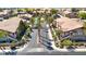 Aerial view of a condo community highlighting landscaping, common areas, and well maintained exteriors at 5751 Hacienda Ave # 135, Las Vegas, NV 89122