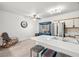 Bright kitchen features stainless steel appliances and a stylish island with seating at 5751 Hacienda Ave # 135, Las Vegas, NV 89122
