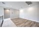 Bright bonus room with light gray walls, modern floors, and recessed lighting at 5913 Flowering Hill Ct, Las Vegas, NV 89131