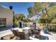 Inviting balcony featuring stylish patio furniture, perfect for relaxing and enjoying the outdoor view at 725 N Royal Crest Cir # 214, Las Vegas, NV 89169