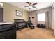 Bedroom room with crib, rocking chair, and decor at 7416 Redhead Dr, North Las Vegas, NV 89084