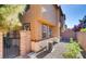 Backyard side yard with gated entry to private area at 9115 Canoga Canyon Ct # 102, Las Vegas, NV 89149